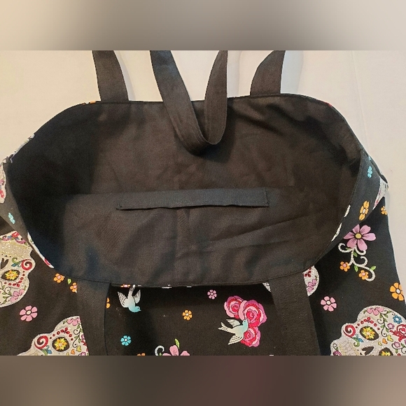 Dia de la Muerte fabric tote bag - Picture 5 of 6